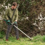 Bosch Cordless Brushcutter AdvancedBrushCut 36V-23-750 (for Heavier-Duty Brushcutting; 36 Volt System; Cutting Diameter: 33 cm (Line), 23 cm (Blade);